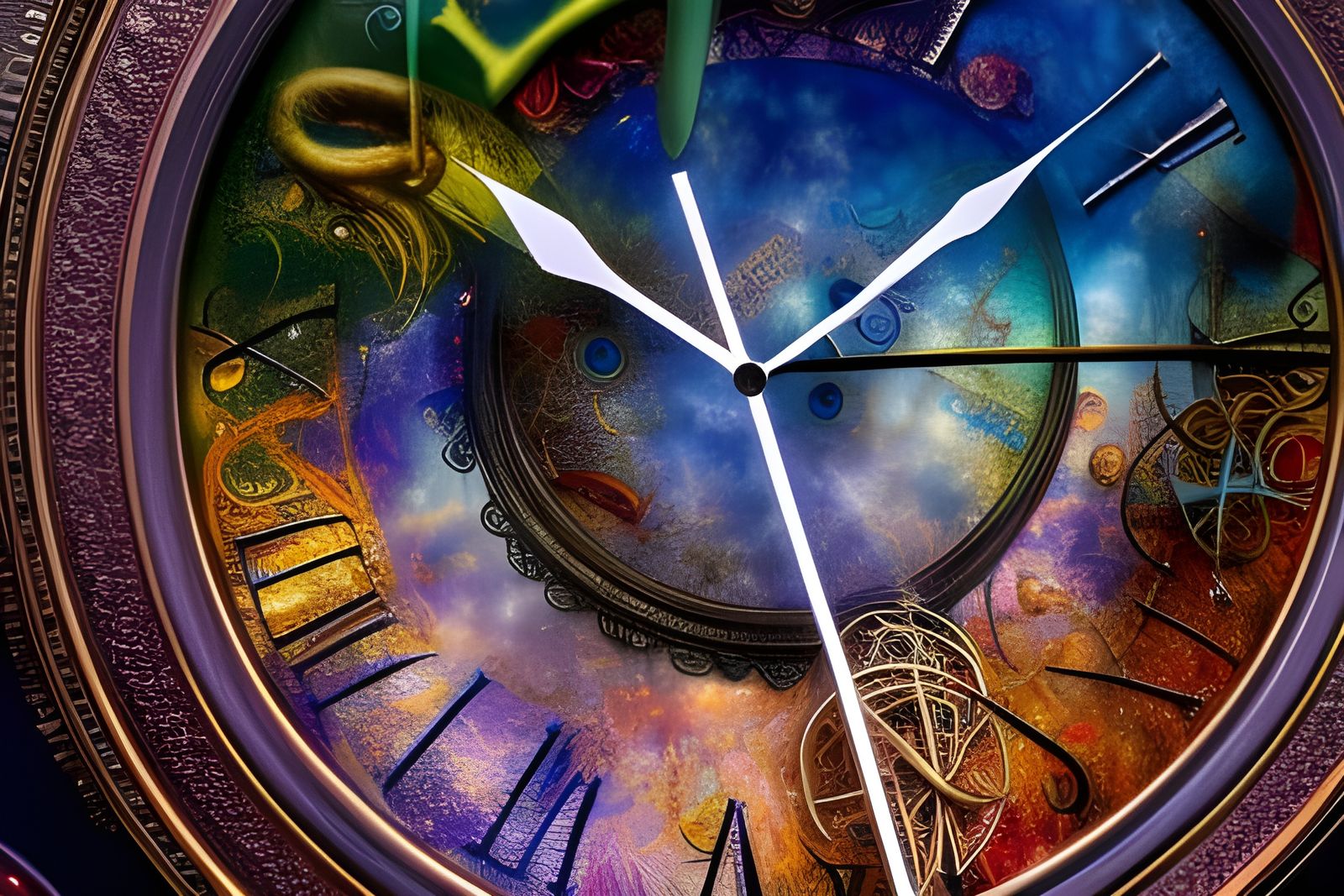 Magnificent Clock Illustrates Time's Passage