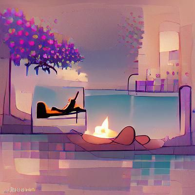 Relaxing Image Generated by AI