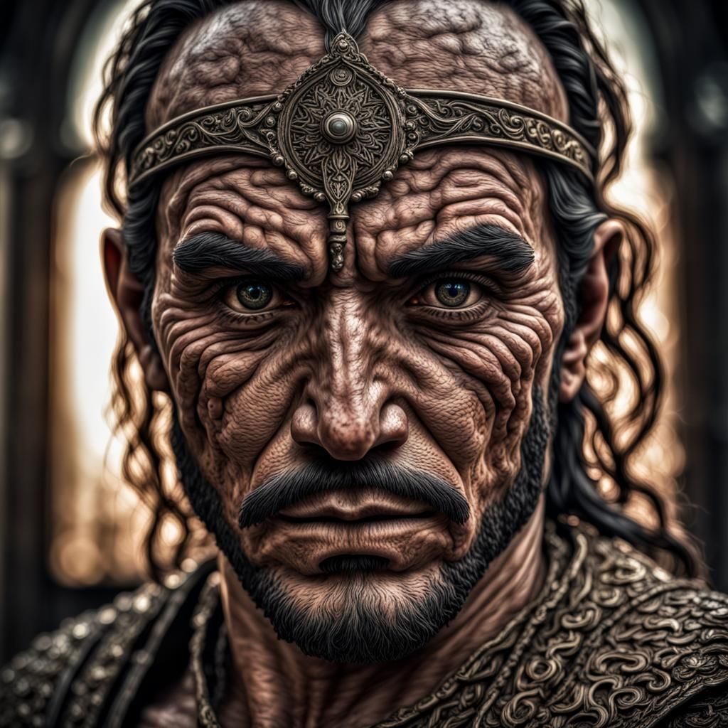 Hyperrealistic "Malady Man" Fantasy Portrait