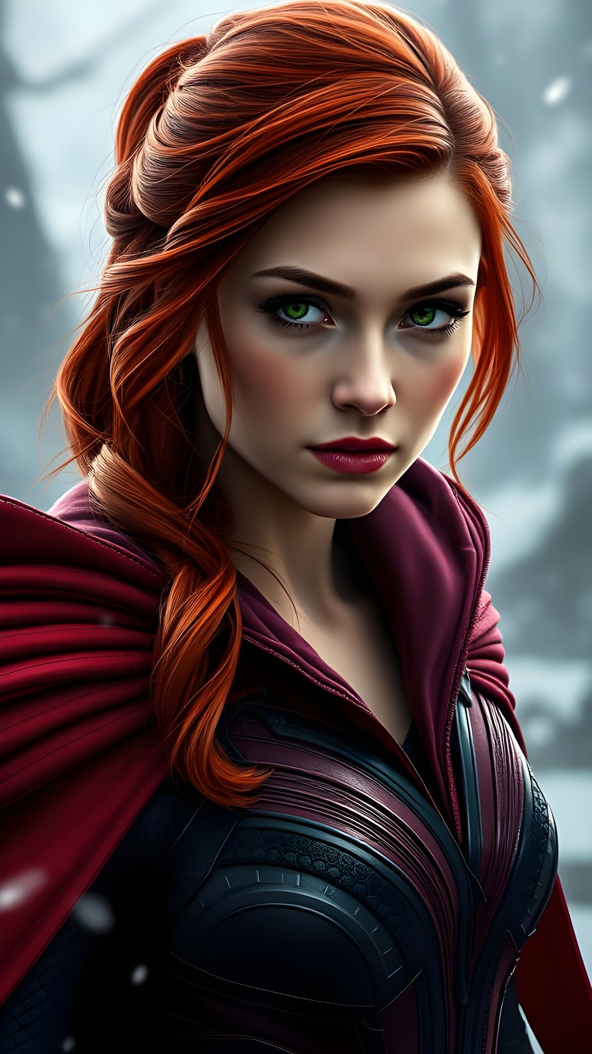 Scarlet Witch: Detailed Matte Painting in 8k