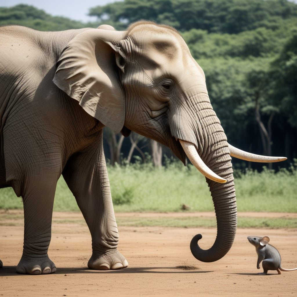 Mouse vs Elephant: A Size Comparison