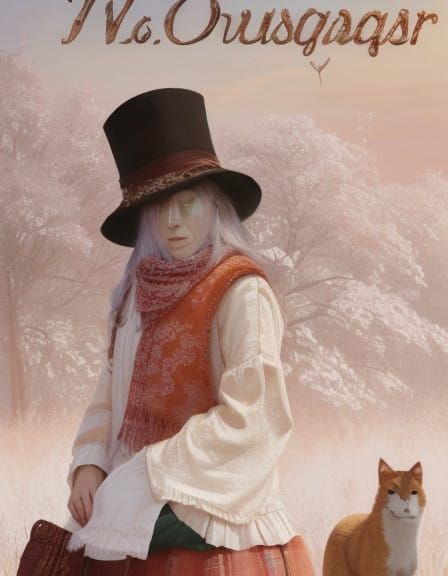 Lady in Golden Light, Whimsical Painting