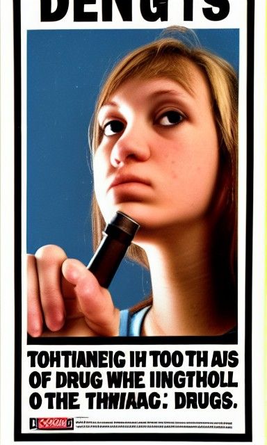 Vintage Anti-Drug Poster from 1999