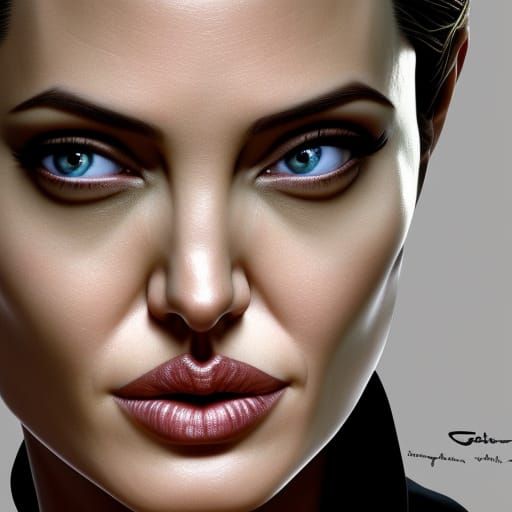 Realistic Portrait of Angelina Jolie in 8K