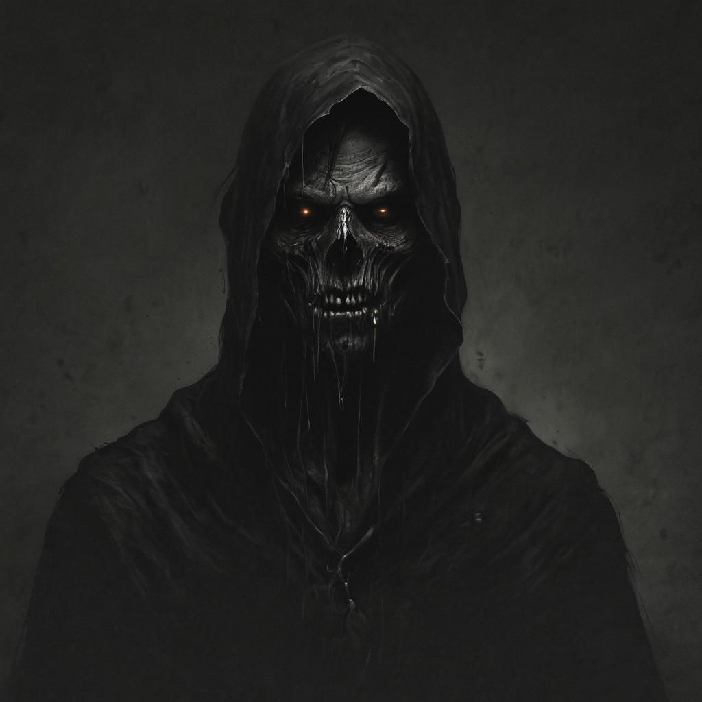 Grimdark Warrior in a Dark Fantasy Landscape