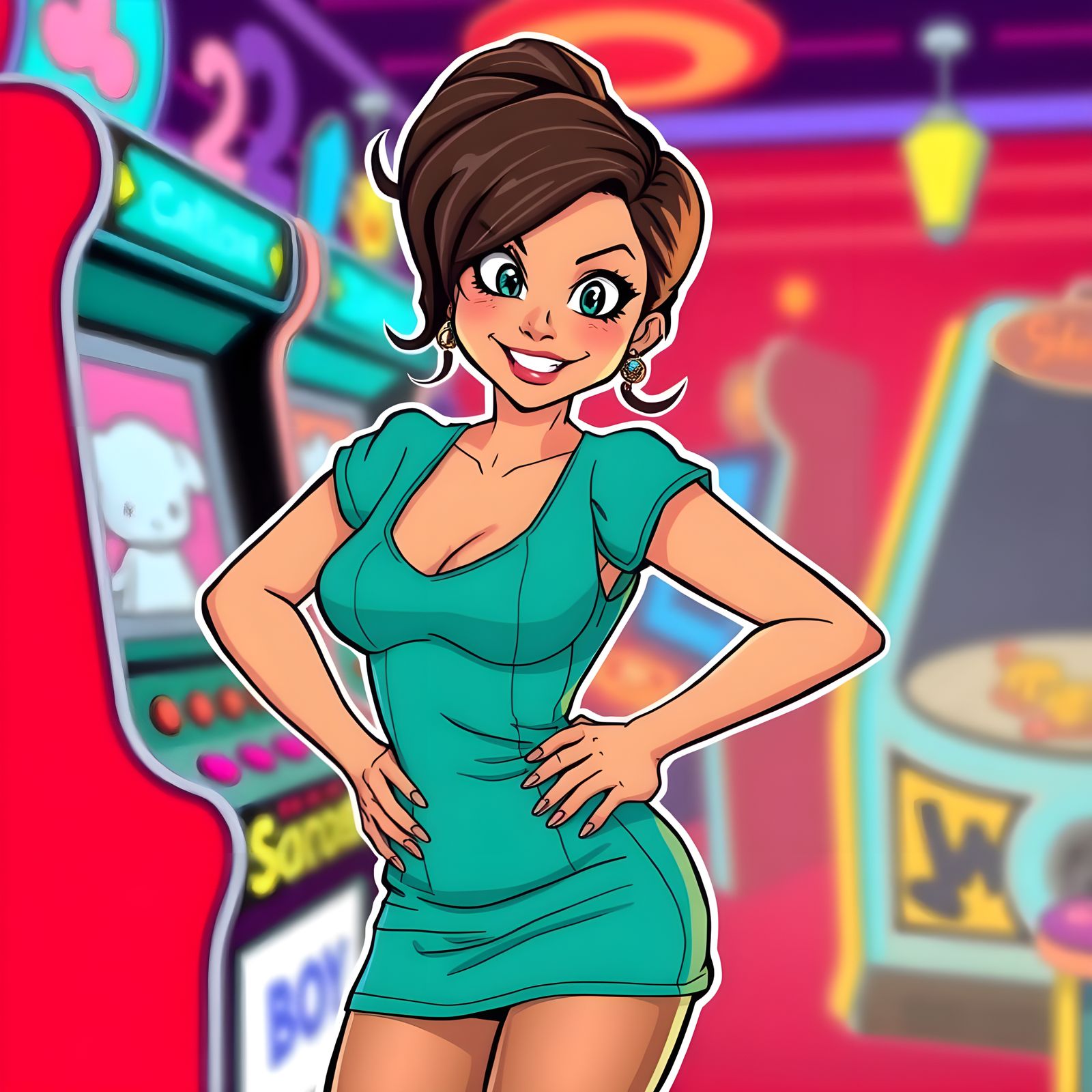 Rachael Ray Mocks Arcade Rival in Cyberpunk Style