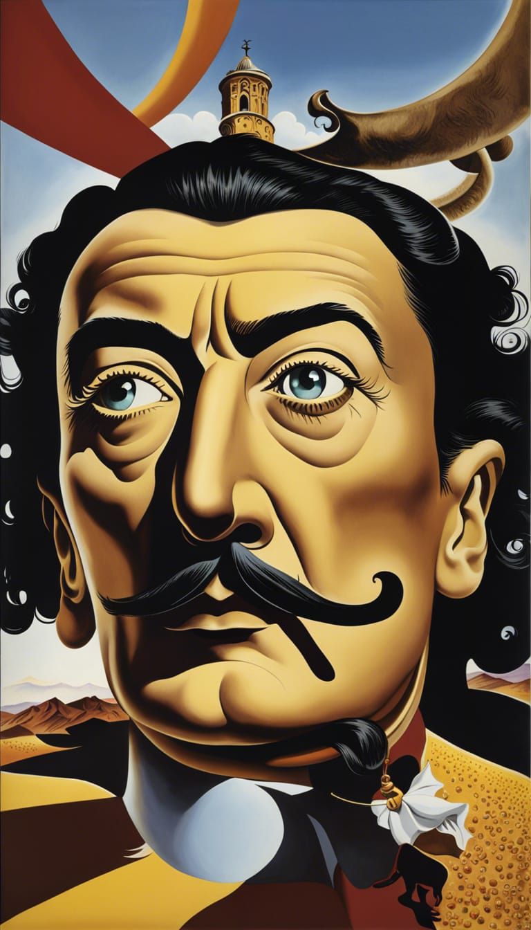 Surrealist Image of Dalí