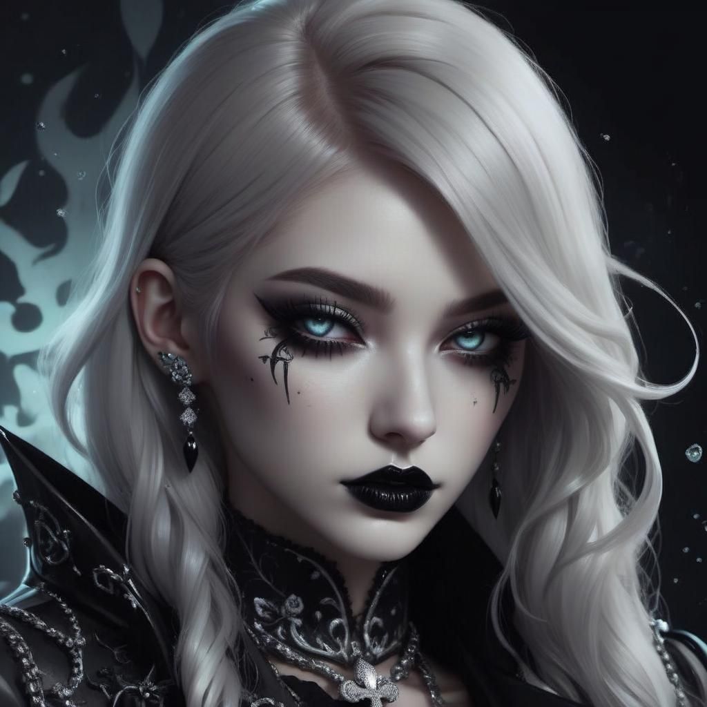 Heavy metal Gothic girl (icon 1)