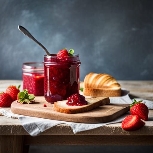 Strawberry Jam Editorial Food Photography