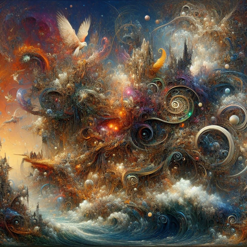 Fantastical Matte Painting in Deep Colors