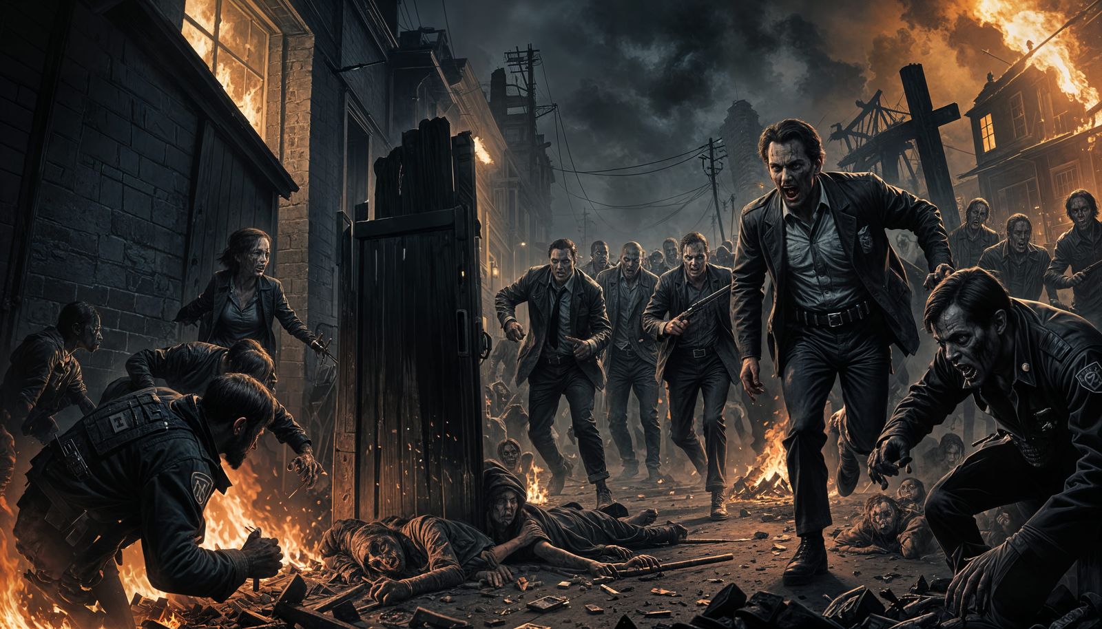 Surviving a Zombie Apocalypse in a Noir Cityscape