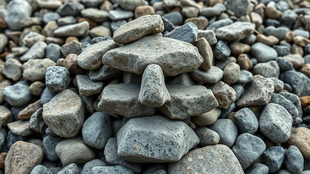 Rock Face Portrait in Impressionist Style