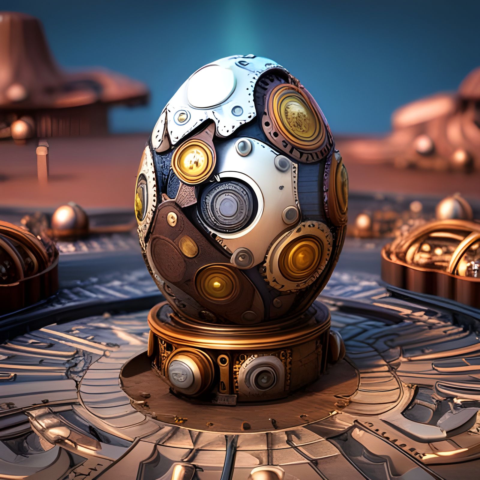 Steampunk egg