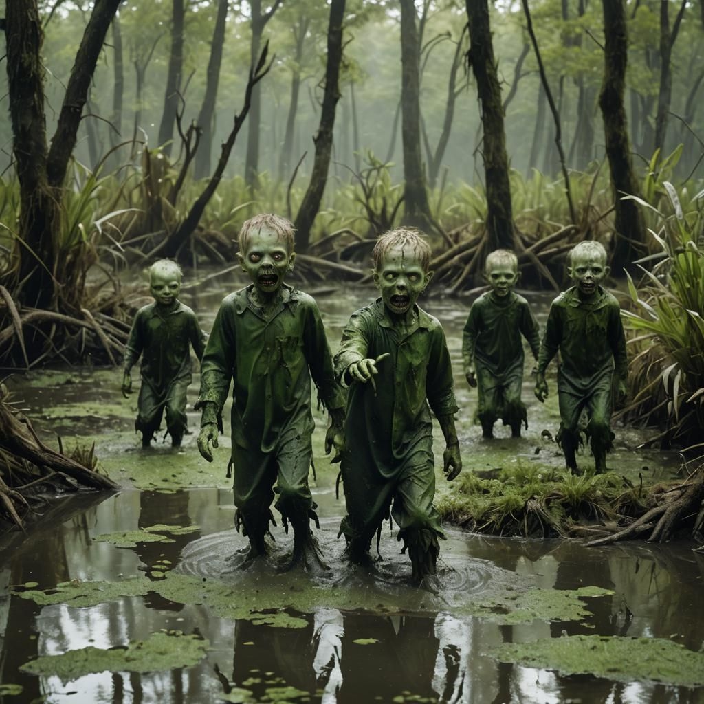 Zombie Children Rise from Swamp