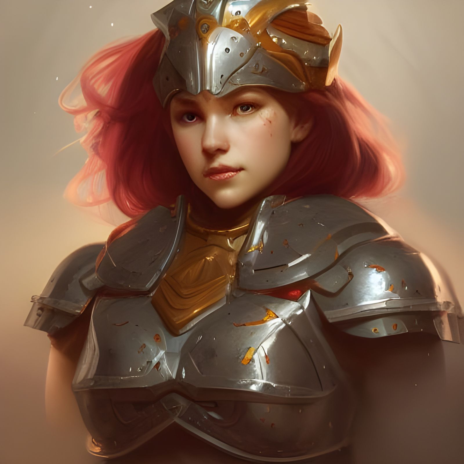 Dwarf Knight Portrait in Detailed Digital Art