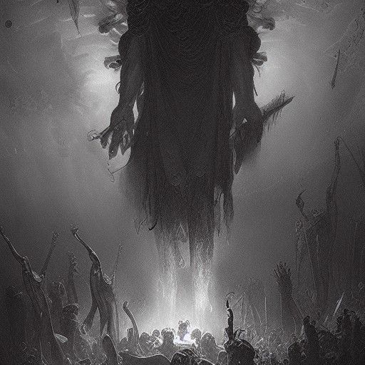 Terrifying Hades Portrait in Dark Fantasy Style