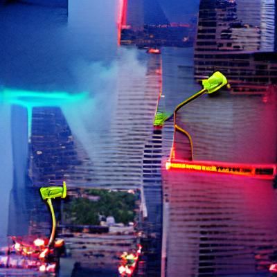 Neon 9/11 Memorial: A Striking Digital Art
