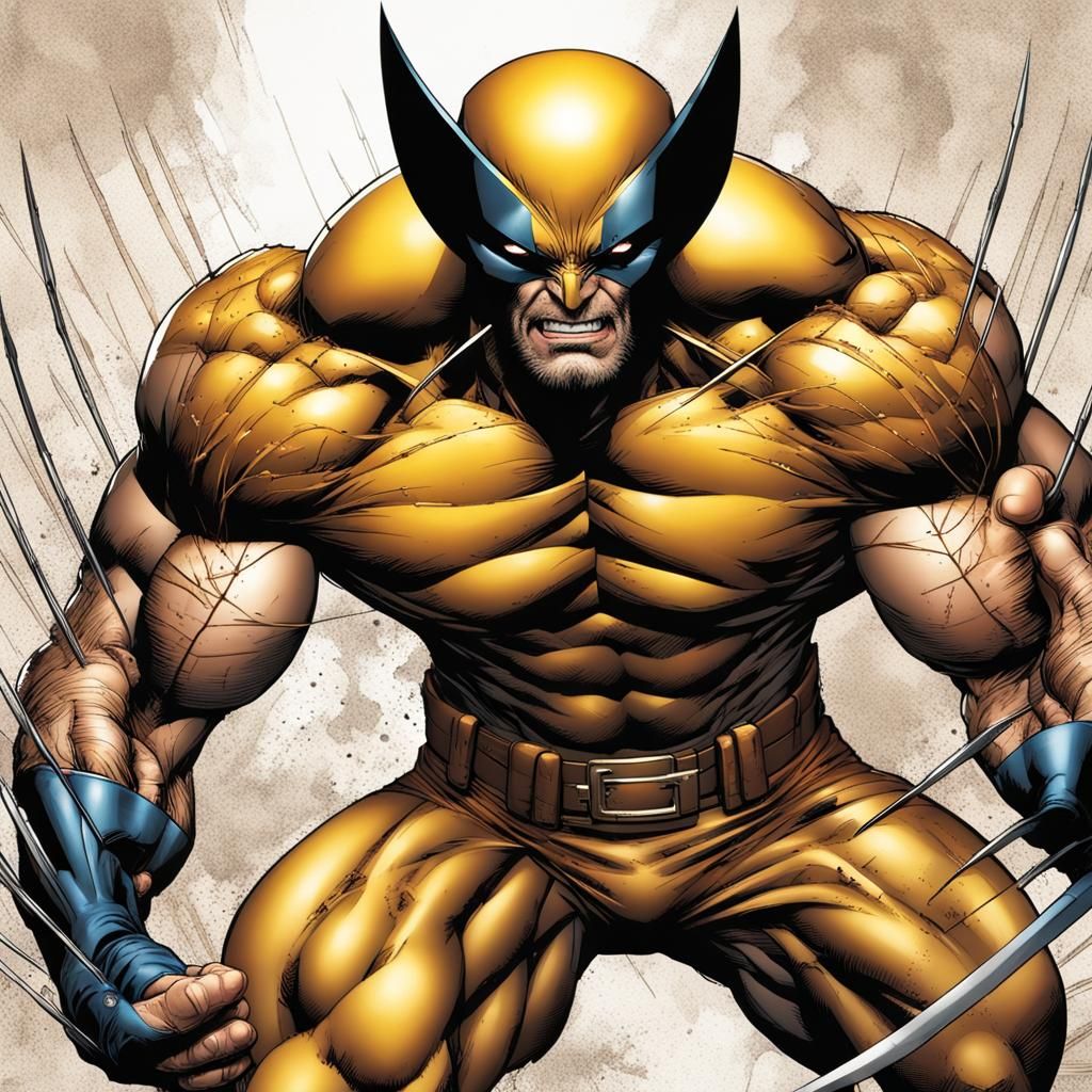 Hyper-Realistic Wolverine in Jim Lee Style