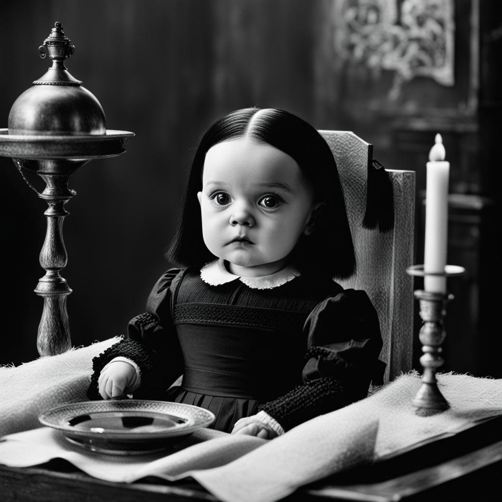 Wednesday Addams as a Baby