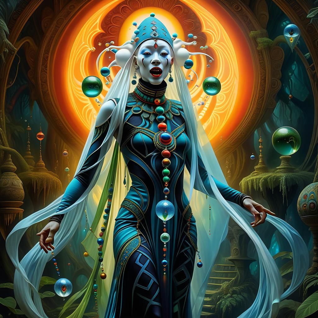 Surreal Shaman Dreamscape in Digital Oil Painting