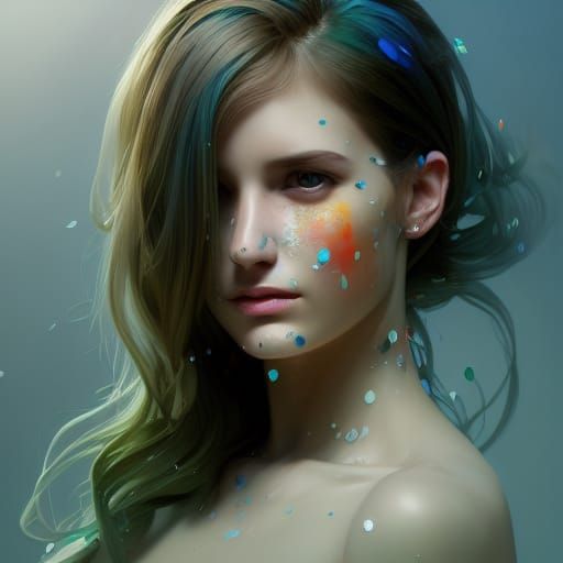 Hyperdetailed Portrait of a Pretty Girl