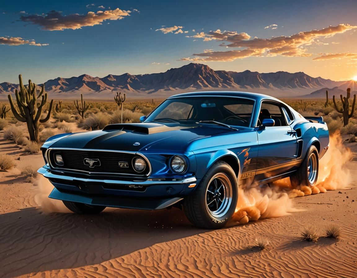 1969 Ford Mustang Gt Fastback Mach 1 Drifting 1