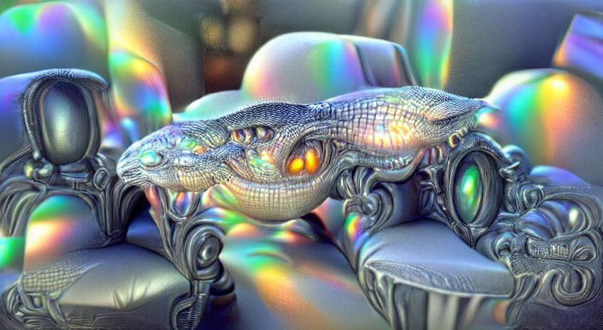 Surreal Biomechanical Landscape in Hyperrealistic Style