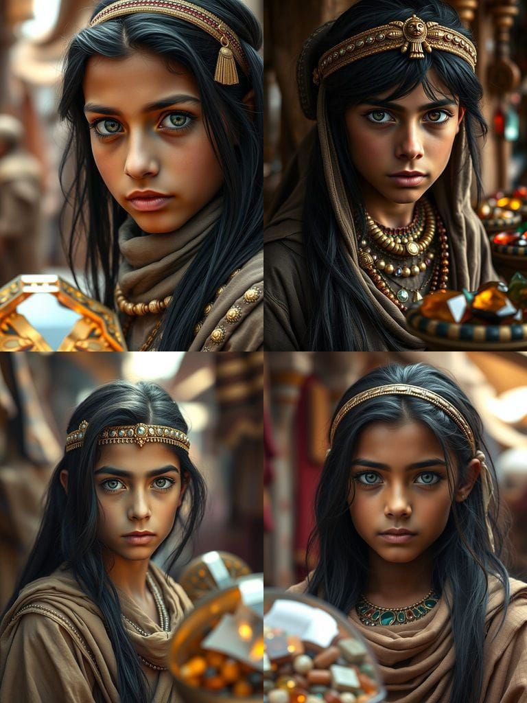 Futuristic Egyptian Prince with Brilliant Eyes