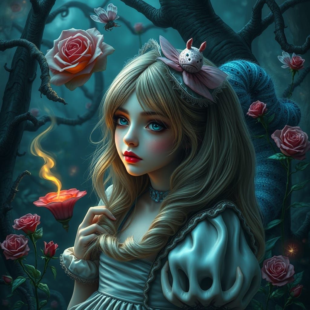 Alice's Adventures in a Bioluminescent Wonderland