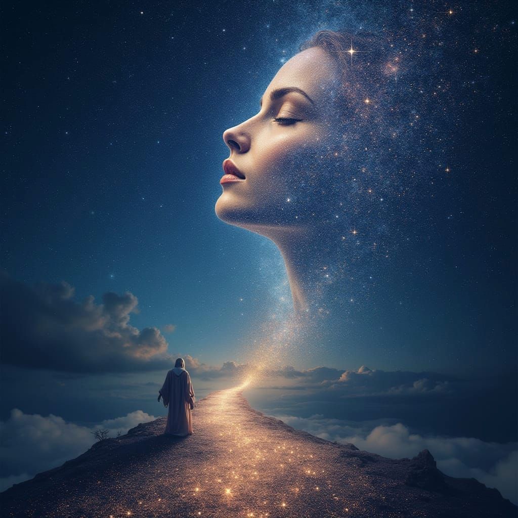 Ethereal Goddess Ascends Celestial Pathway