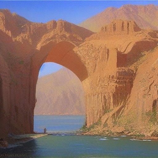 Iran: Oil Painting in James Gurney Style