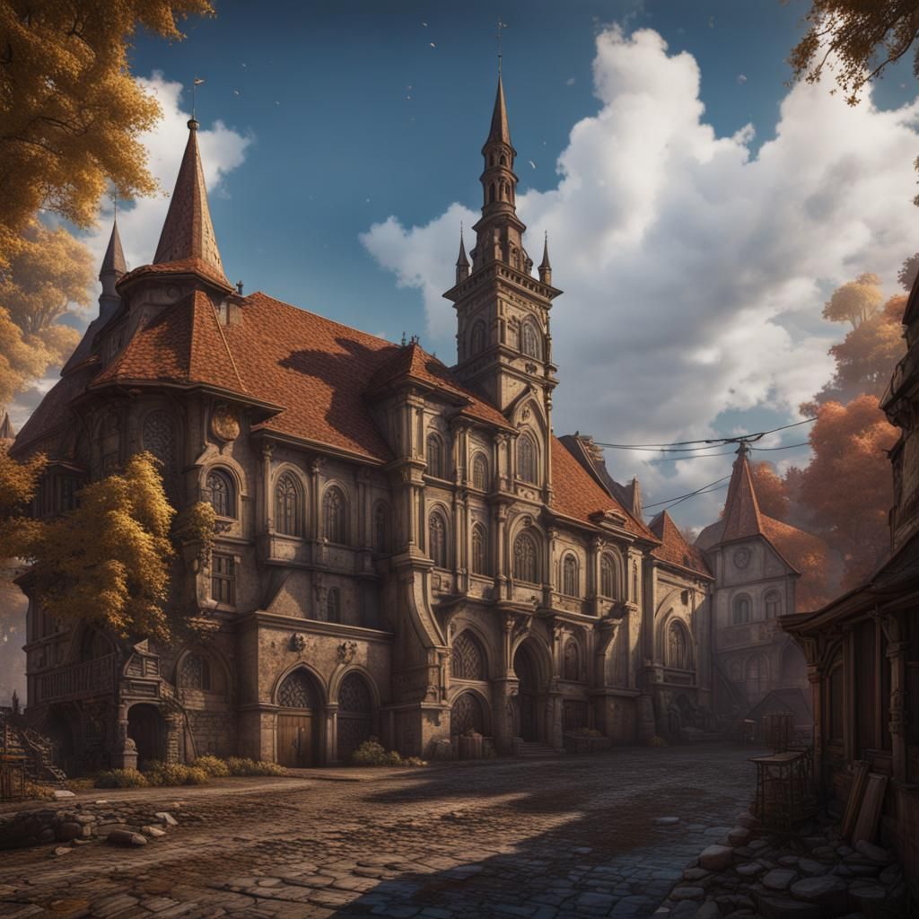 Fantastical Cluj Napoca Matte Painting