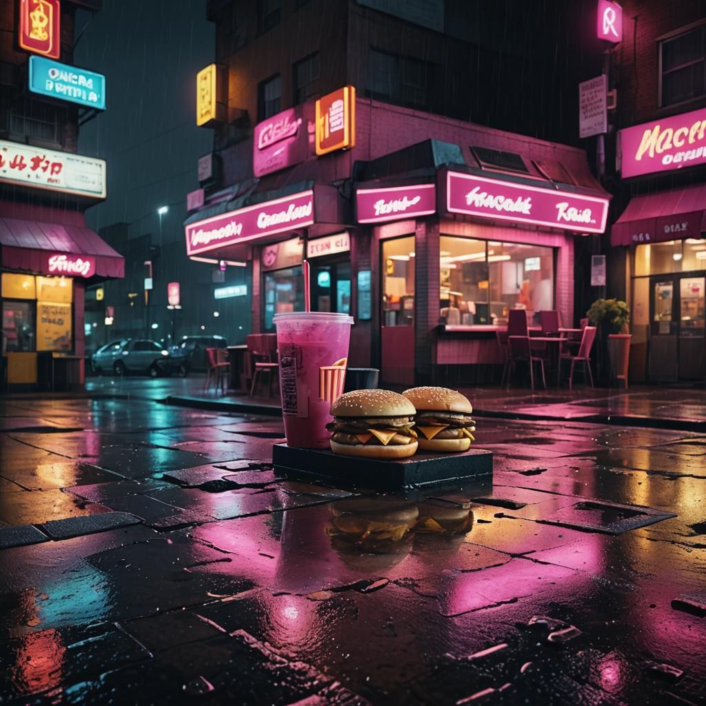 Decaying Fast Food: Hyper-Realistic Still Life