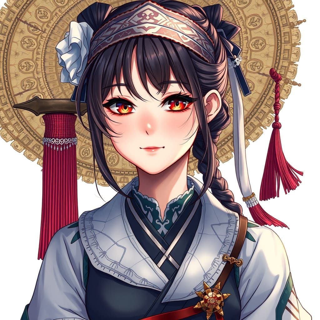 Hyperrealistic Anime Woman Portrait in Artgerm Style