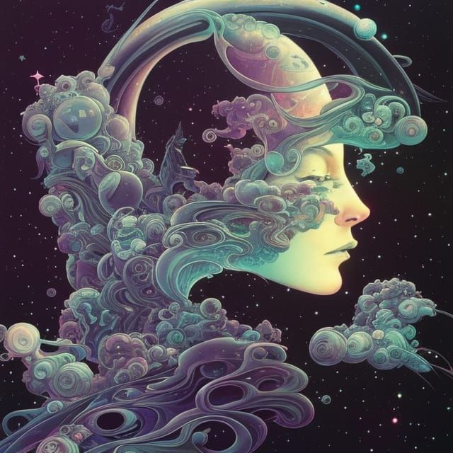 Princess and Galaxy Portal Art