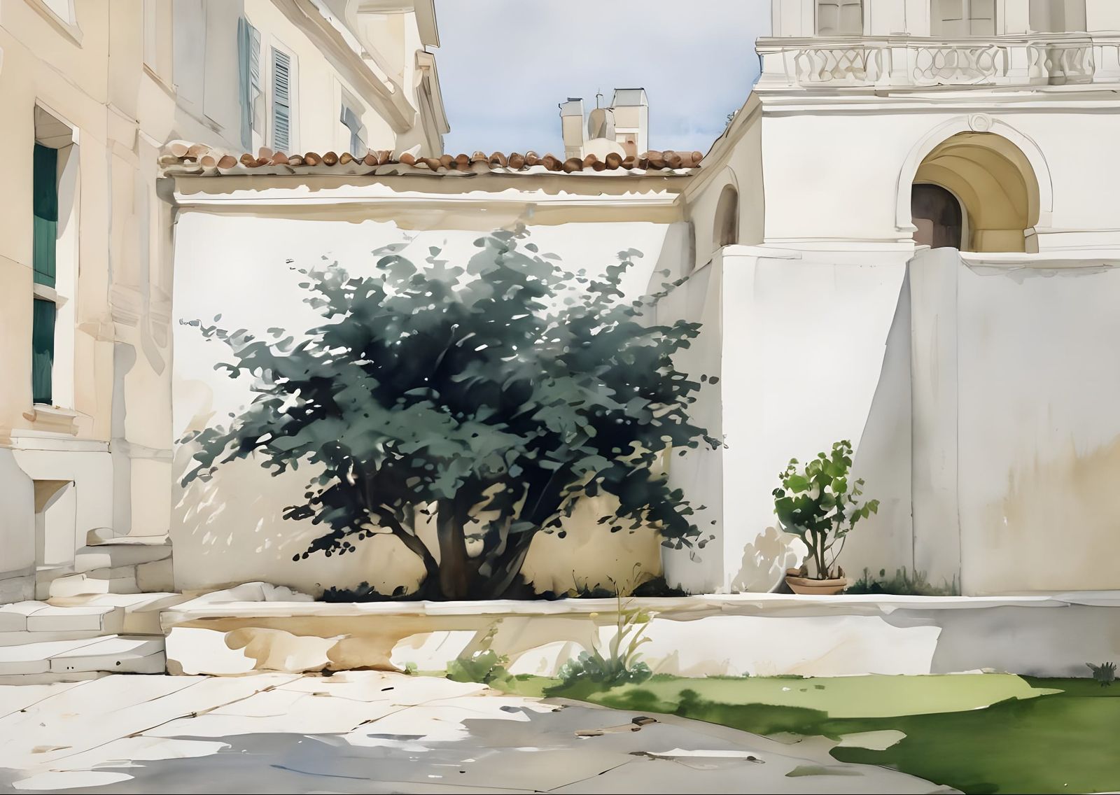 Elegant Portrait Drawing in Classic Style