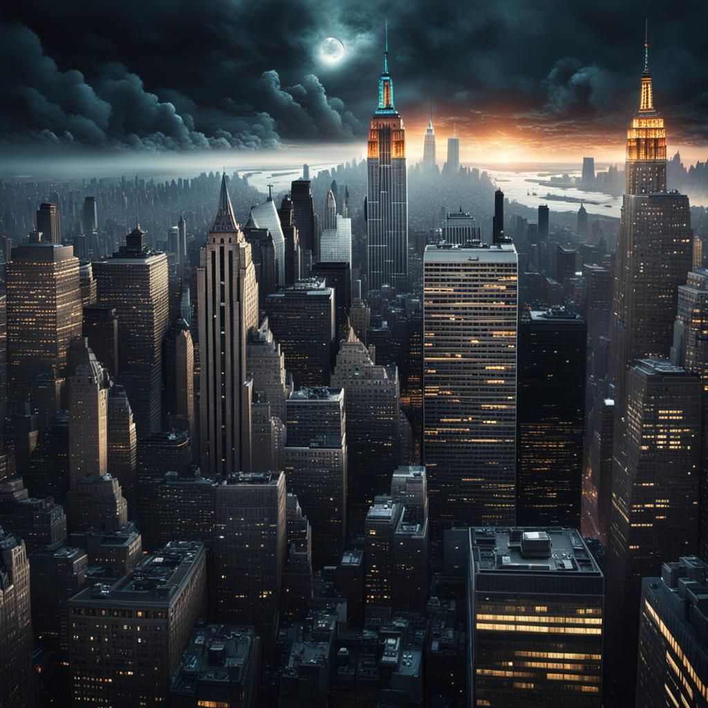 Epic New York City Digital Matte Painting