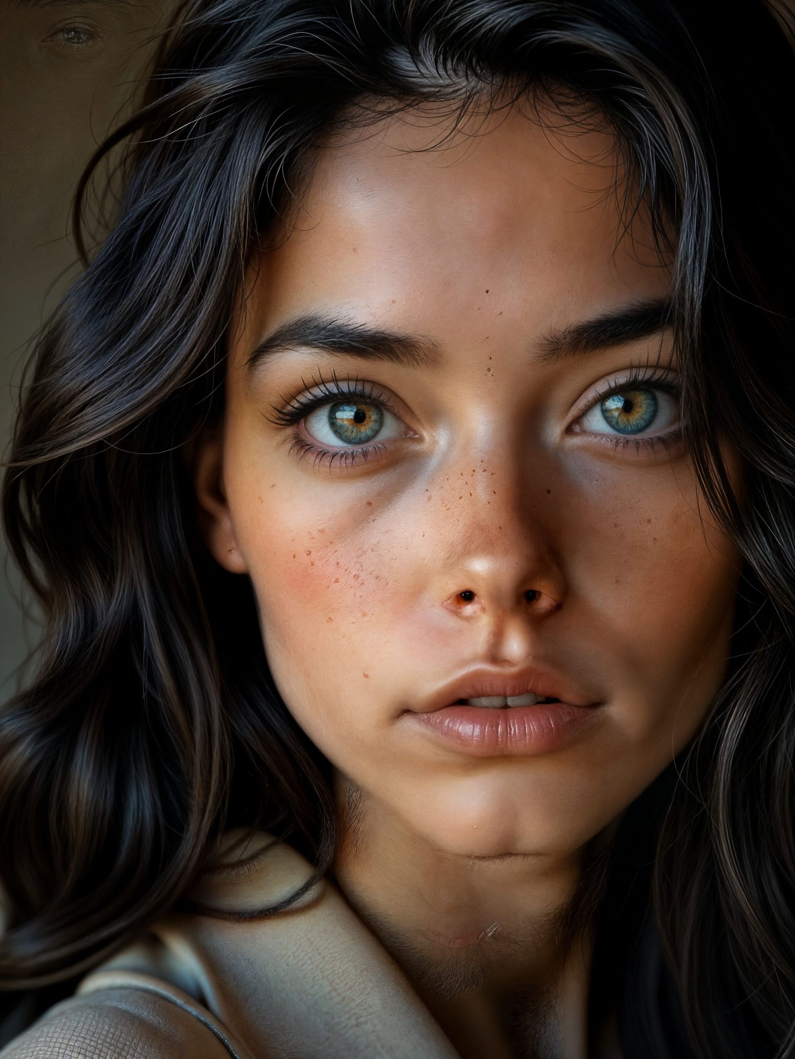 Intimate Portrait in Serene Wilderness