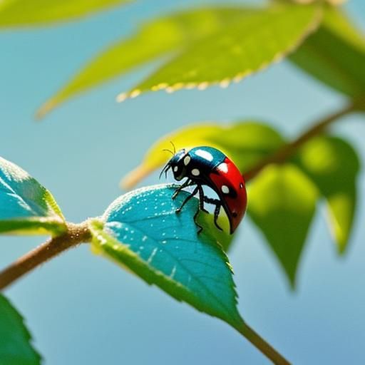 Watercolor Ladybug Massage in Dreamy Pastel Hues