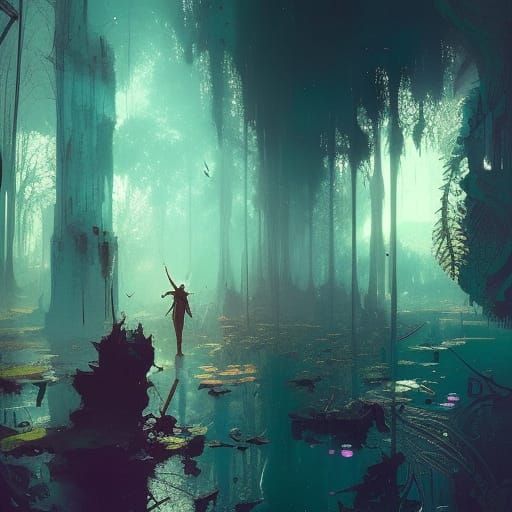 Mystical Mirrors Reflecting a Fantasy Realm