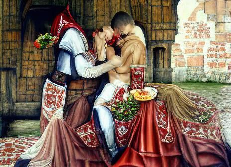 Romantic Medieval Scene