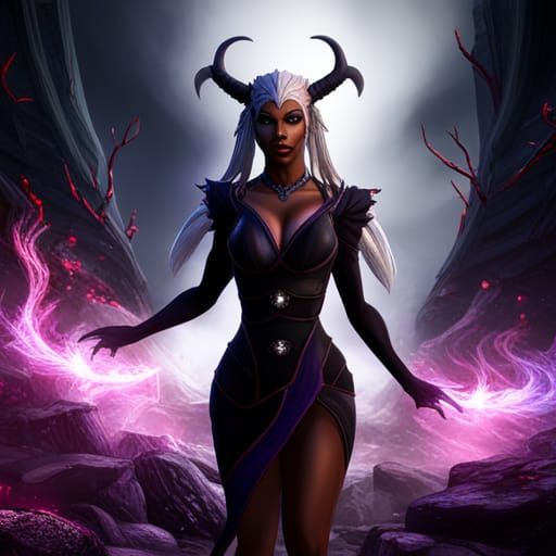 Underworld Goddess in Detailed Matte Painting