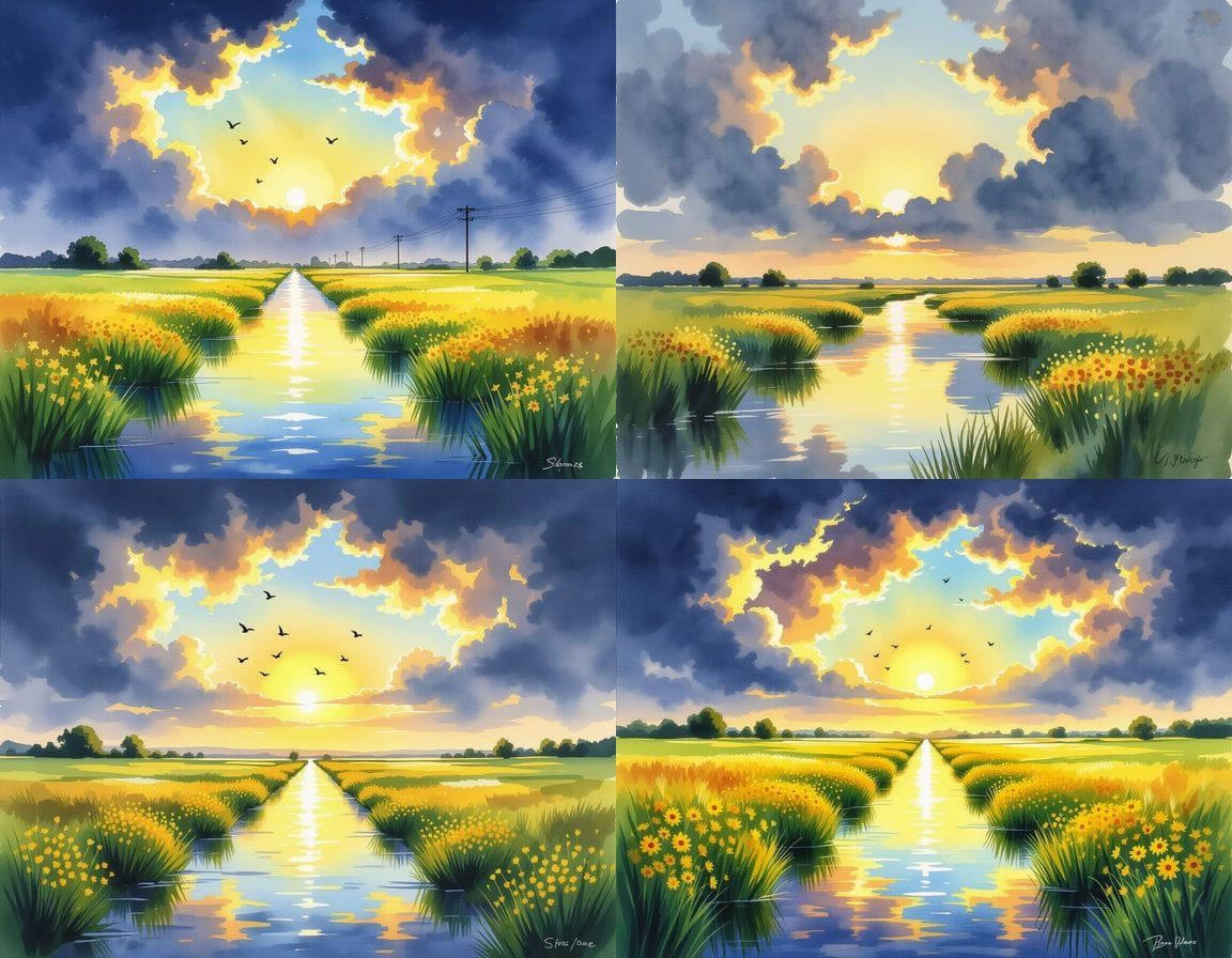 Dramatic Clouds Pour from Sea into Luminous Sky