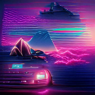 Vibrant Retrowave Style Design