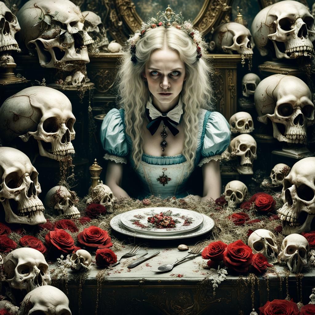 Alice in Wonderland in Chains: Gothic Photography