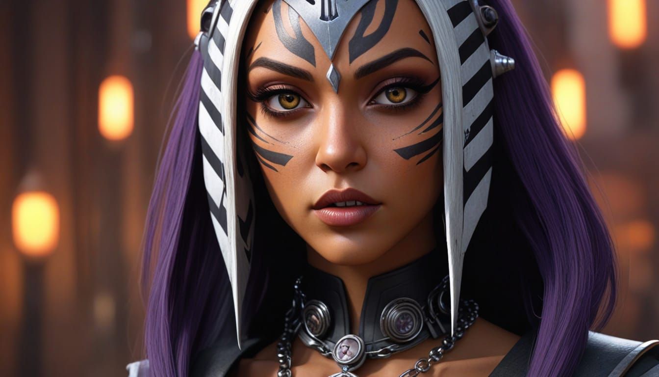 Ahsoka Tano in Steampunk Goth Style