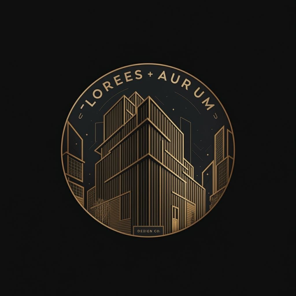 Futuristic Logo for Architecture Firm in Minimalist Style