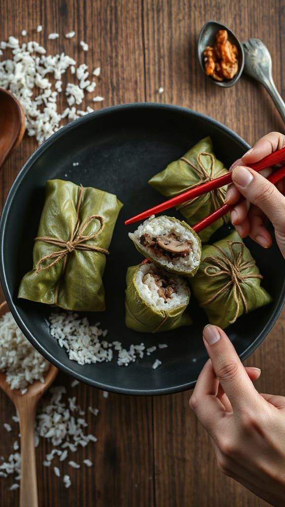 Traditional Chinese Zongzi Still Life Photo