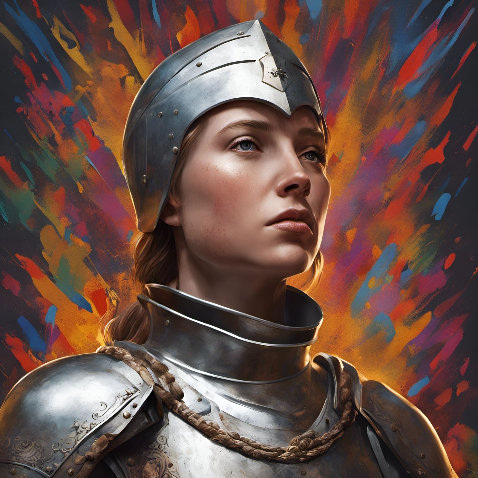 Hyperrealistic Portrait of Joan of Arc