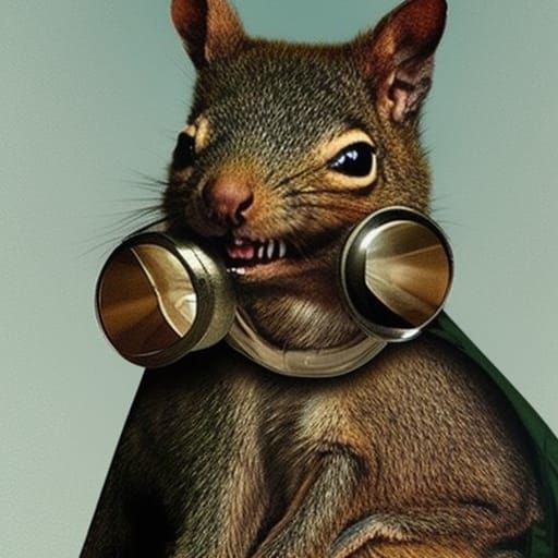 Dave Chapelle in Squirrel Suit: Digital Matte Painting